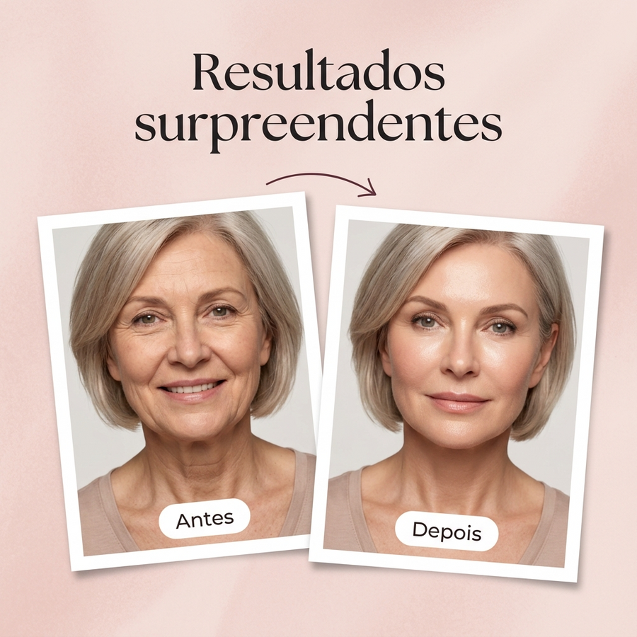 Antes e depois: pele mais firme e definida