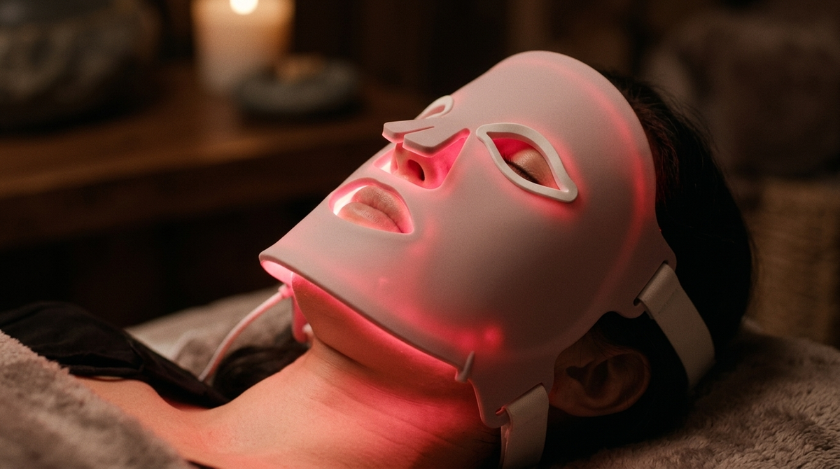 Sesión de fototerapia LED
